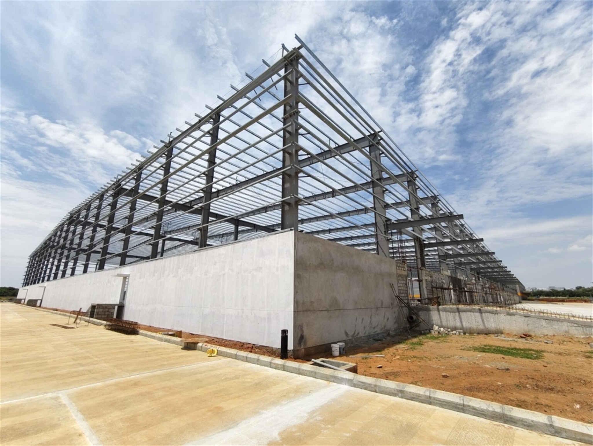 Pre-Engineered Structural Steel Construction Site HD